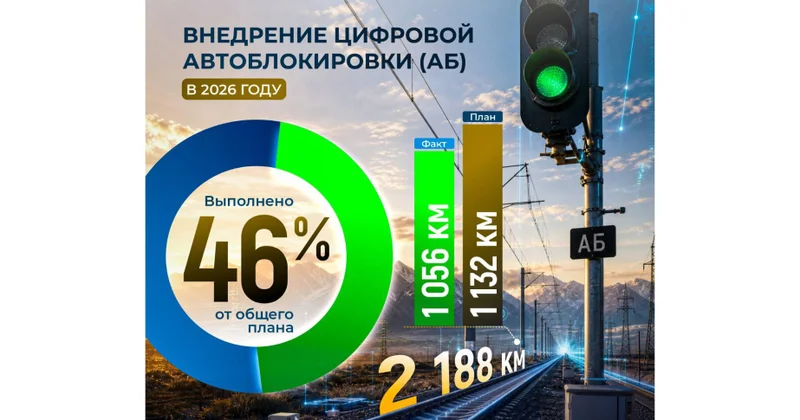 Цифровизация путей в 1,5 раза увеличит пропускную способность железных дорог Казахстана