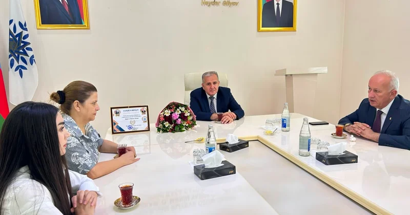Şəhid anası Bağıyeva Simuzər Əli qızının 55 illik yubileyi münasibətilə görüş keçirilib FOTO