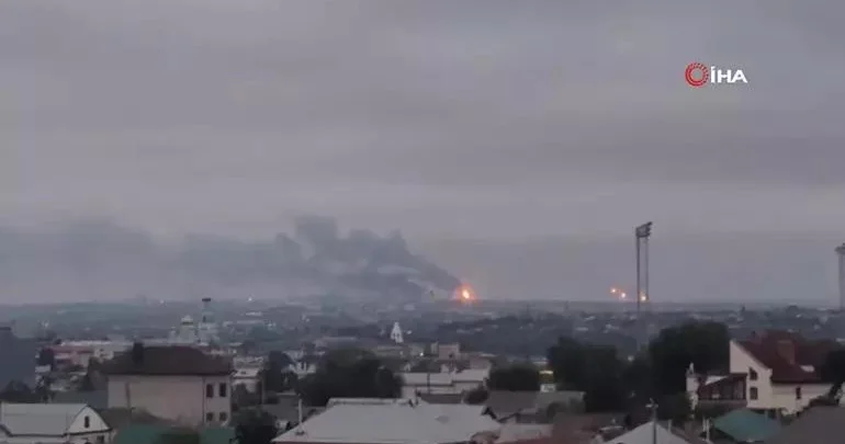 Ukrayna ordusu Rusiyanın neft emalı zavodunu vurub