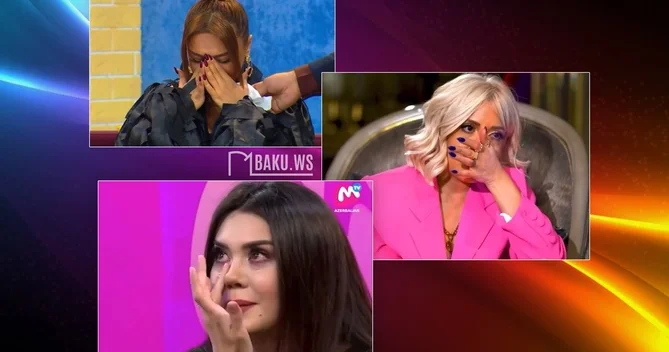 Efirdə təsirli anlar yaşayan MƏŞHURLAR