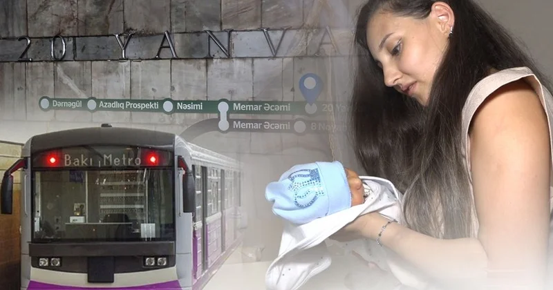 Metroda doğulan körpənin anası danışdı: Avtobusla gec olar deyə... (VİDEO)