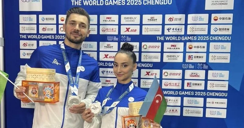 Азербайджанские гимнасты завоевали серебро на Всемирных играх