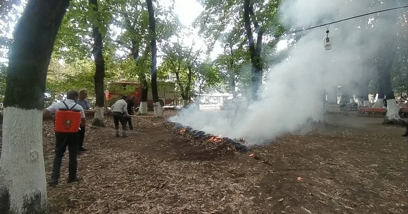 В Гирканском нацпарке состоялось научно практическое мероприятие по предупреждению пожаров