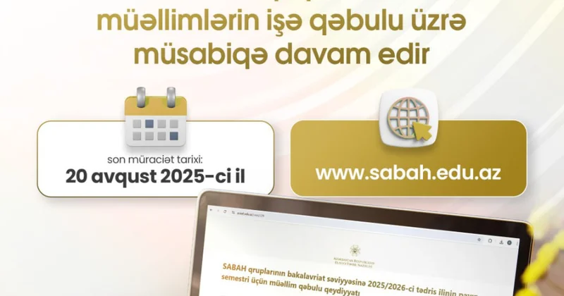 SABAH qruplarına müəllimlərin işə qəbulu aparılır