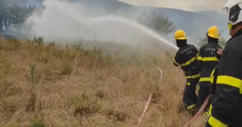 FHN: Qazaxda 80 ha sahədə quru ot və kol kos yanıb