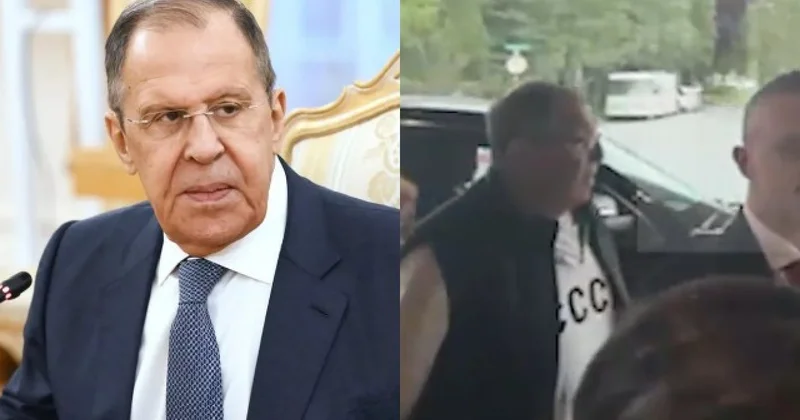 Lavrov Alyaskaya SSRİ yazılmış sviteri ilə gedib VİDEO