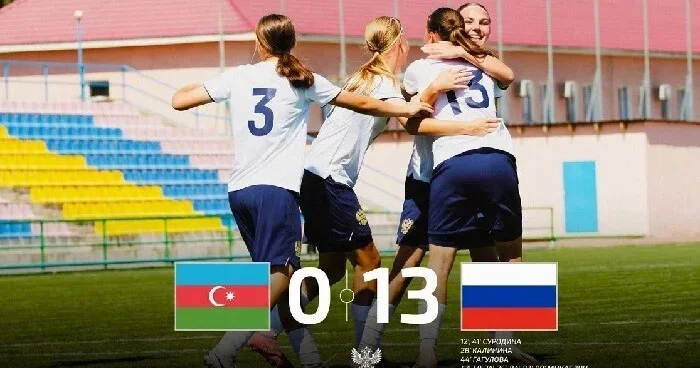 Rusiya millimizə 13 qol vurdu, AFFA nəticəni gizlətdi Foto