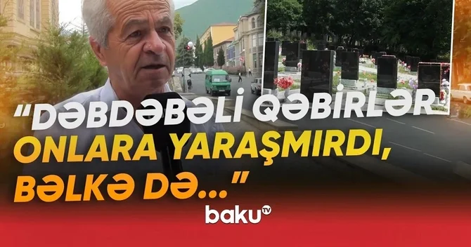 Şəkinin Baş Zəyzid kəndində diqqətçəkən qəbiristanlıq