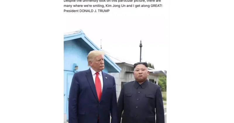 Трамп опубликовал фото с главой КНДР и заявил, что они отлично ладят