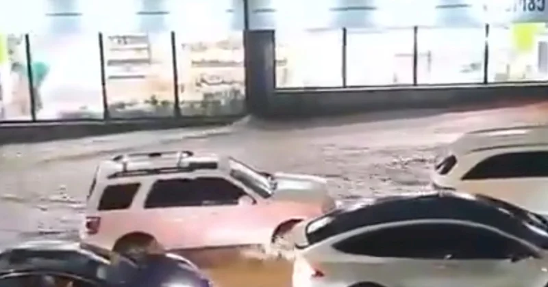 Güclü yağış Tbilisidə daşqına səbəb oldu VİDEO