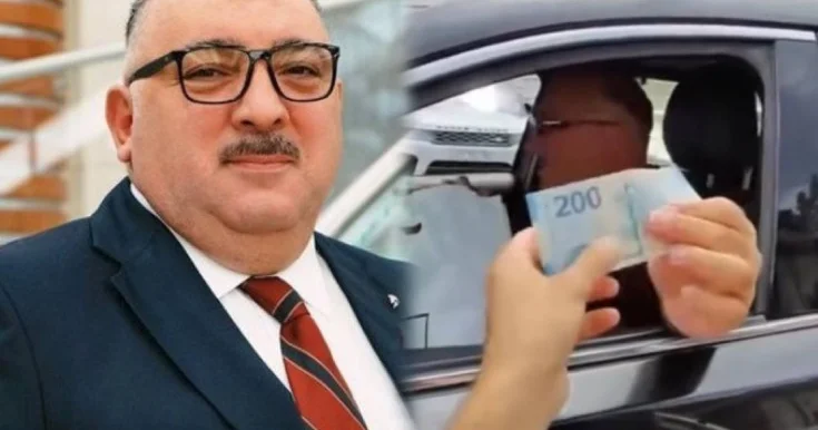 Kuryerə verdiyi 200 manat gündəm oldu Video