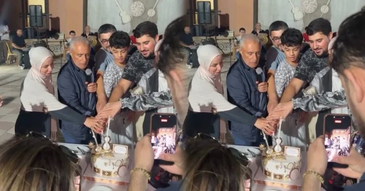 Alim Qasımov bağında ad günü etdi Video