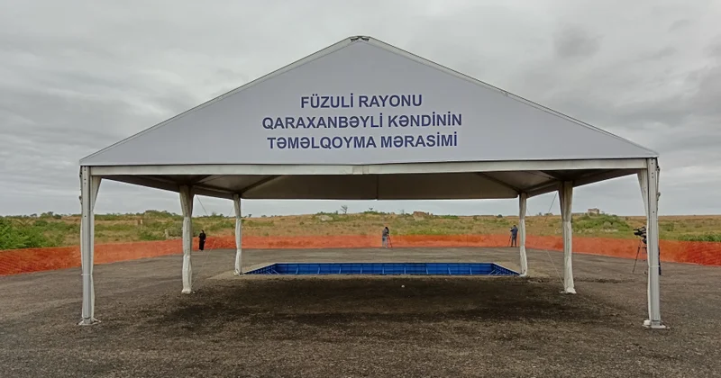 Qaraxanəbyli kəndində ilkin mərhələdə 404 fərdi ev inşa olunacaq