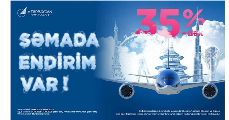 AZAL turizm gününə özəl endirim kampaniyası elan edir