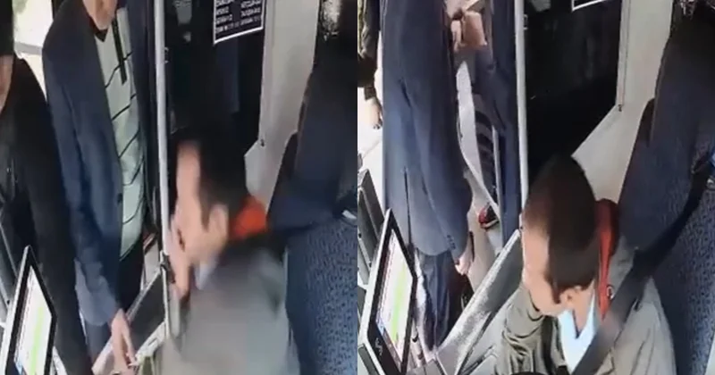 Bakıda sərnişin avtobus sürücüsünü döydü