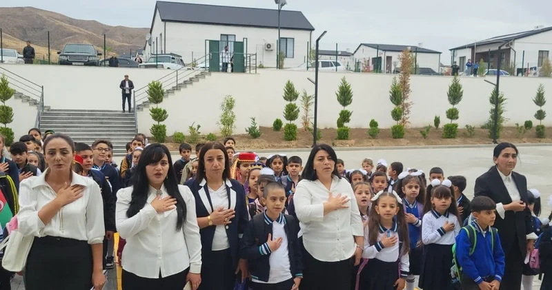 Ağdamın Xıdırlı kəndində ilk məktəb zəngi çalınıb