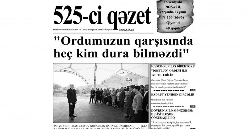 “”in 16 sentyabr sayında nələr var? ANONS