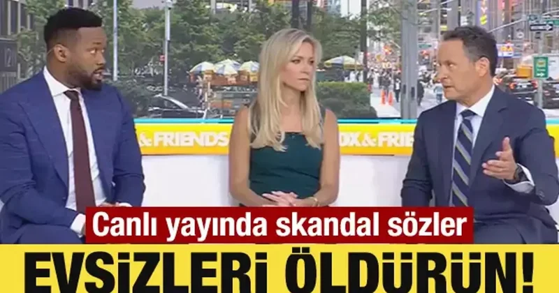 Evsizləri öldürün ABŞ də canlı yayımda qalmaqallı açıqlama