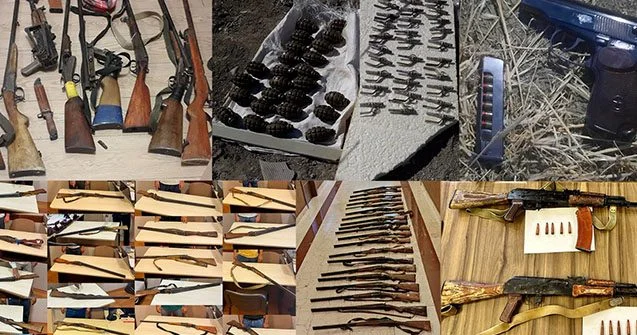 Şuşada külli miqdarda silah sursat aşkarlanıb