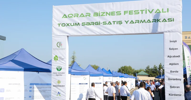 Ağcabədidə Aqrar Biznes Festivalı və mövsümün ilk Toxum Sərgi Satış Yarmarkası keçirilib