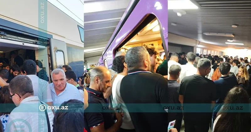 Bilik Günü Bakını iflic etdi: Metroda və yollarda izdiham FOTO