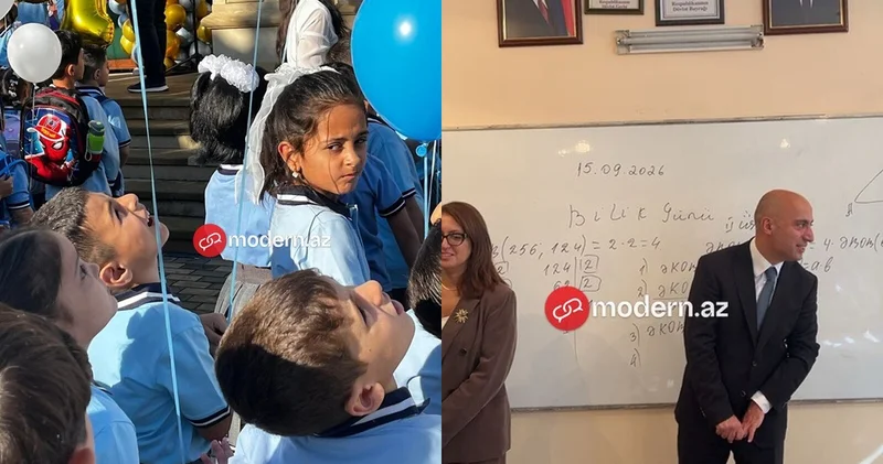 Dərslərin ilk günündən FOTOREPORTAJ