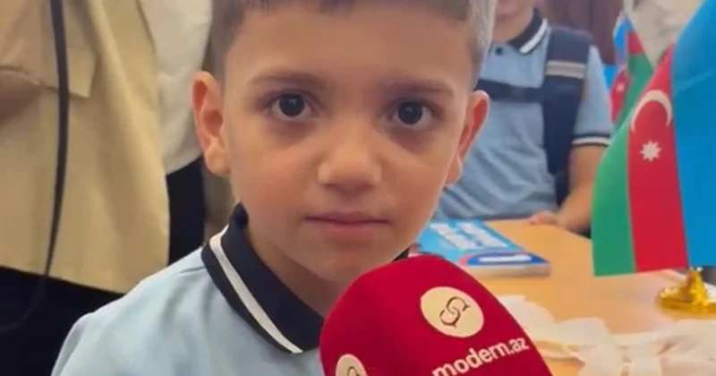 Həkim olub uşaqlarıma yaxşı baxacağam Birinci sinif şagirdi Nihat