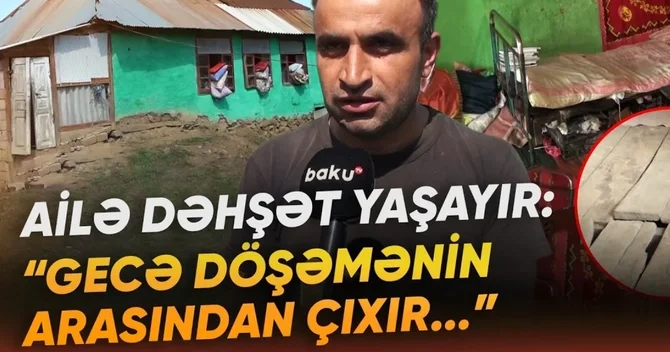 Ailə qorxu içində: Burada necə yaşadığımızı bir Allah bilir