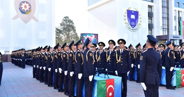Kursantlar Polis andı nı qəbul etdilər VİDEO + FOTOLAR
