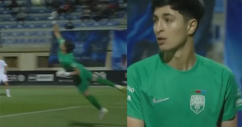 “Sabah”ın 21 yaşlı qapıçısından möhtəşəm seyvlər Video