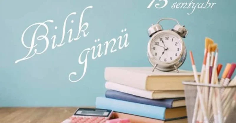 Rəngbərəng qələmlər, şəkilli dəftər, su qabı Məktəb həyəcanının pərdəarxası
