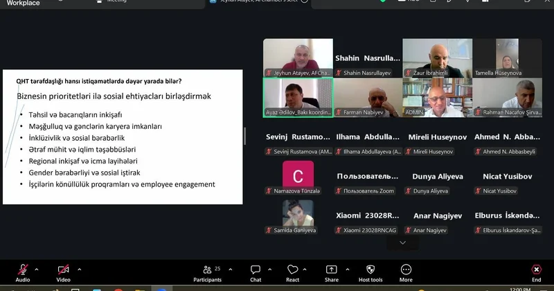 Sahibkarlar üçün KSM üzrə onlayn seminar təşkil olunub