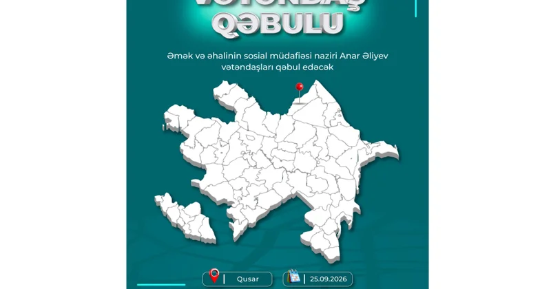 Nazir Anar Əliyev Qusarda vətəndaş müraciətlərini dinləyəcək