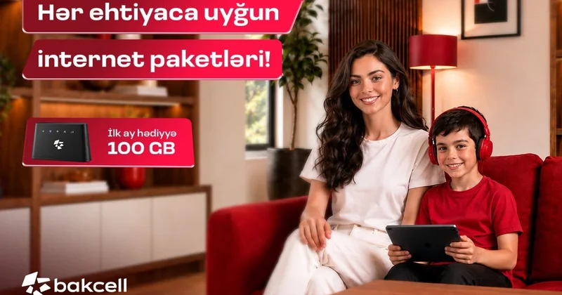“Bakcell”dən Wi Fi modemi alın, ilk abunəliyiniz pulsuz olsun