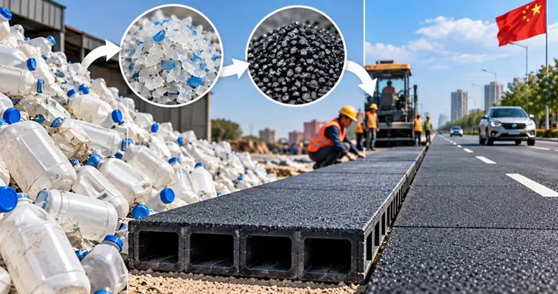 Çində ilk plastik yol inşa edildi: Asfaltına nə əlavə olunub?