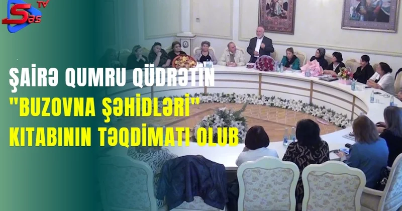 Şairə Qumru Qüdrətin Buzovna şəhidləri kitabının təqdimatı olub