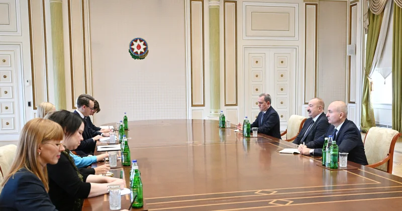 Prezident İlham Əliyev ATƏT in fəaliyyətdə olan sədrinin başçılıq etdiyi nümayəndə heyətini qəbul edib YENİLƏNƏCƏK