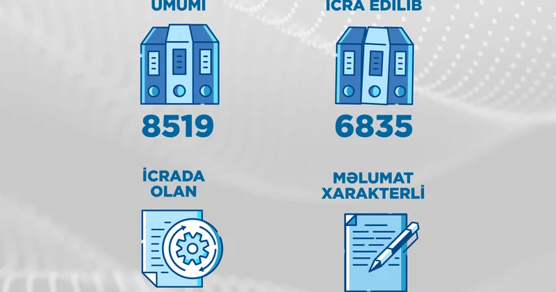 2025 ci ilin 9 ayı ərzində Energetika Nazirliyinə və tabeli qurumlara 8519 müraciət daxil olub