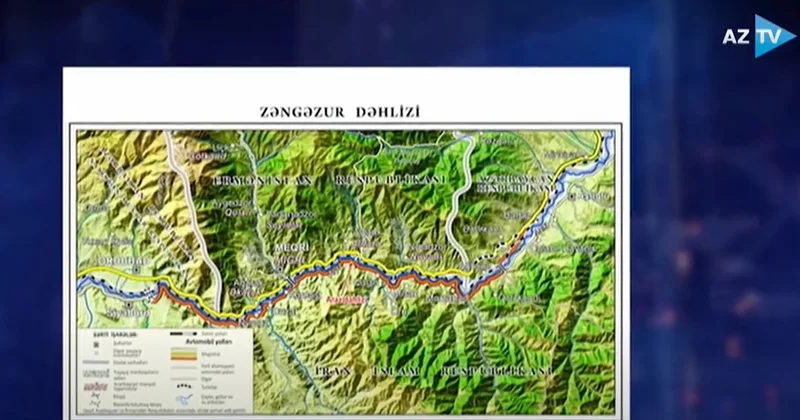 Zəngəzur dəhlizinin xəritəsi hazırlandı: TARİXİ əhəmiyyətli yol hansı ərazilərdən keçəcək? VİDEO