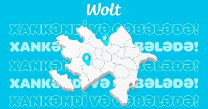 Wolt artıq Qəbələ və Xankəndidə rahat və sürətli çatdırılma xidməti daha iki yeni şəhərdə istifadədə!