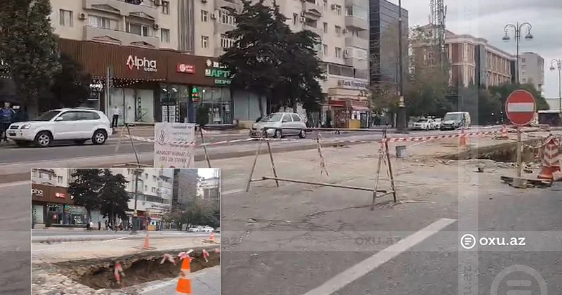 Şərifzadə küçəsində yol yenə qazıldı: Rəsmi qurum səbəbi açıqladı