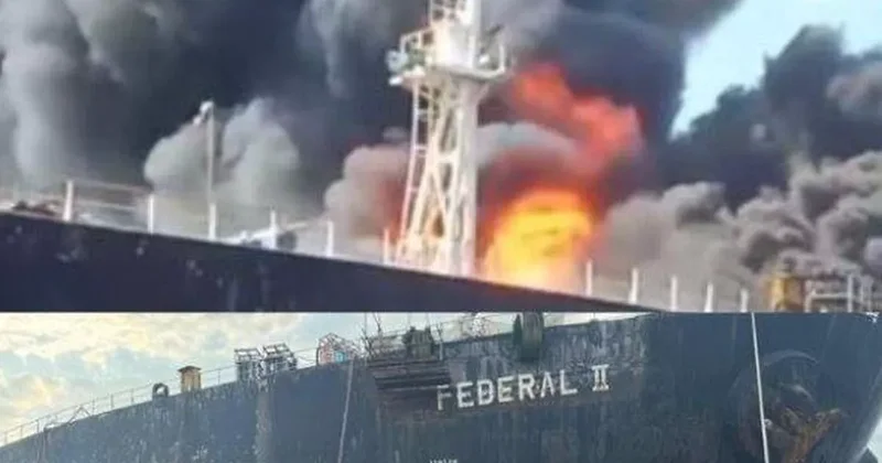 В Индонезии пожар на танкере MT Federal II: десятки пострадавших Видео