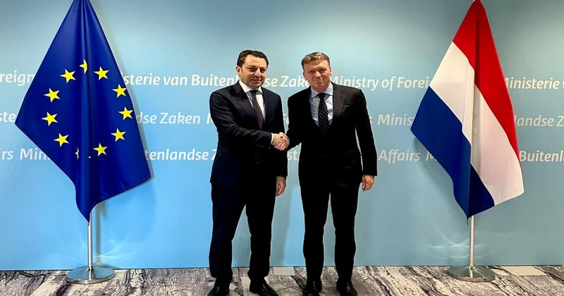 Elnur Məmmədov Niderlandın xarici işlər nazirinin müavini ilə görüşüb