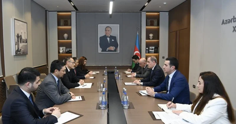 Ceyhun Bayramov TÜRKPA nın yeni baş katibi Ramil Həsən ilə görüşüb