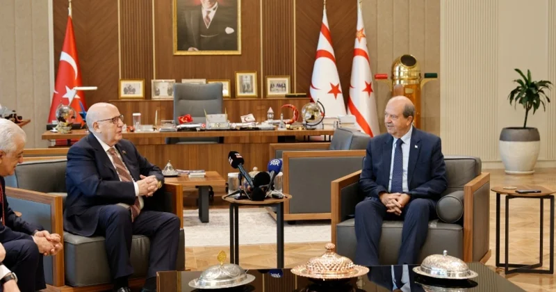 Deputatlar Prezident Ersin Tatarla görüşdü FOTOLAR