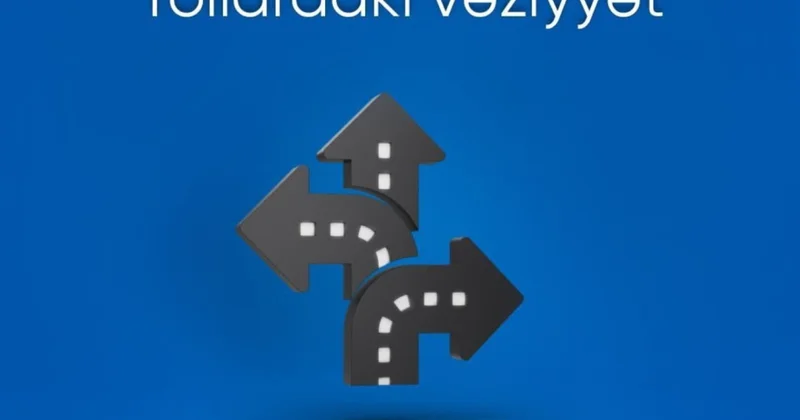 Bakıda bir sıra yollarda nəqliyyatın hərəkətində sıxlıq yaranıb