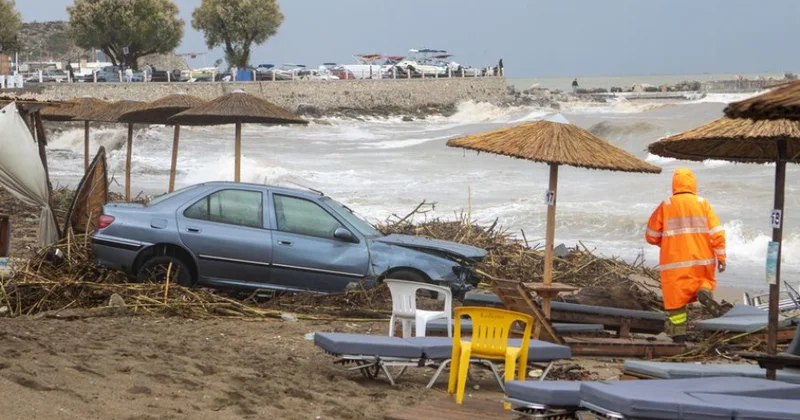 Yunanıstanda daşqın nəticəsində 1 nəfər ölüb