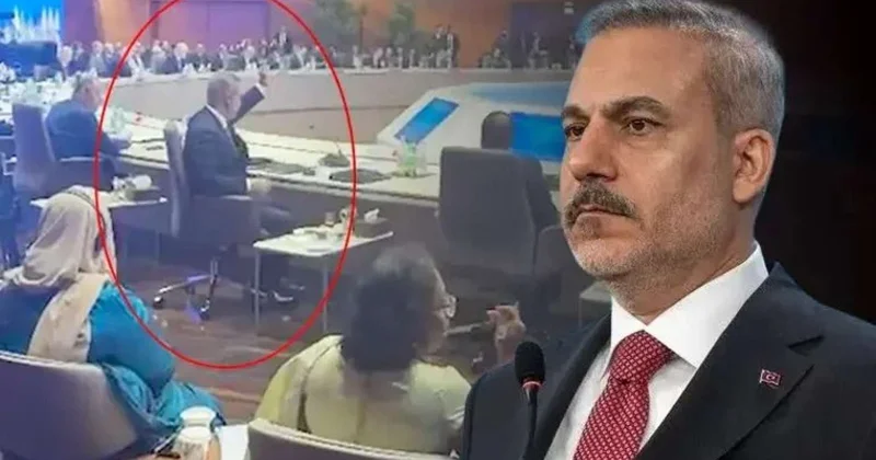 Bakıda İsrail prezidenti danışarkən Hakan Fidan salonu tərk etdi