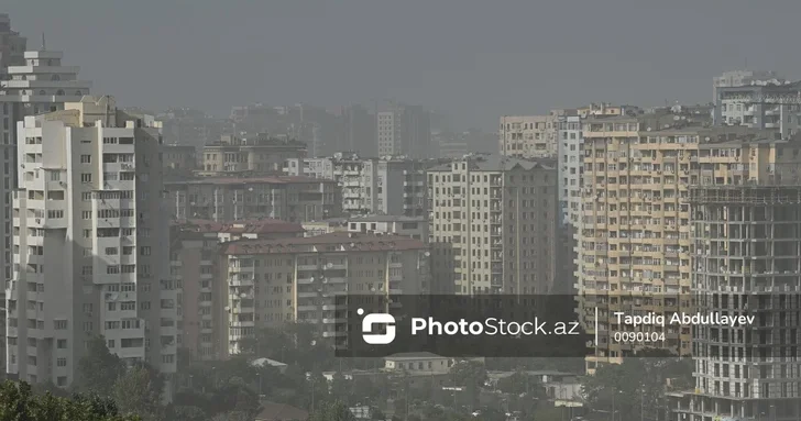 Концентрация пыли в воздухе Баку превысила норму в 2,2 раза