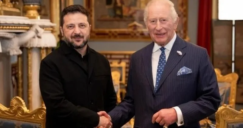 Zelenski Böyük Britaniya Kralı III Çarlz ilə görüşüb